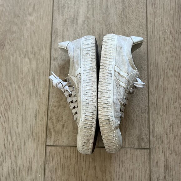 Céline Phoebe Philo Leather Trim Canvas Sneakers White 36 - Picture 6 of 10